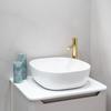Some Pancia countertop washbasin 425X425 round white gloss BT2007