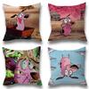 Movie C-Courage Cowardly Dog   Cushion Cover Car Throw Pillow Case For Sofa Car Christmas Gift 40x40cm 45x45cm