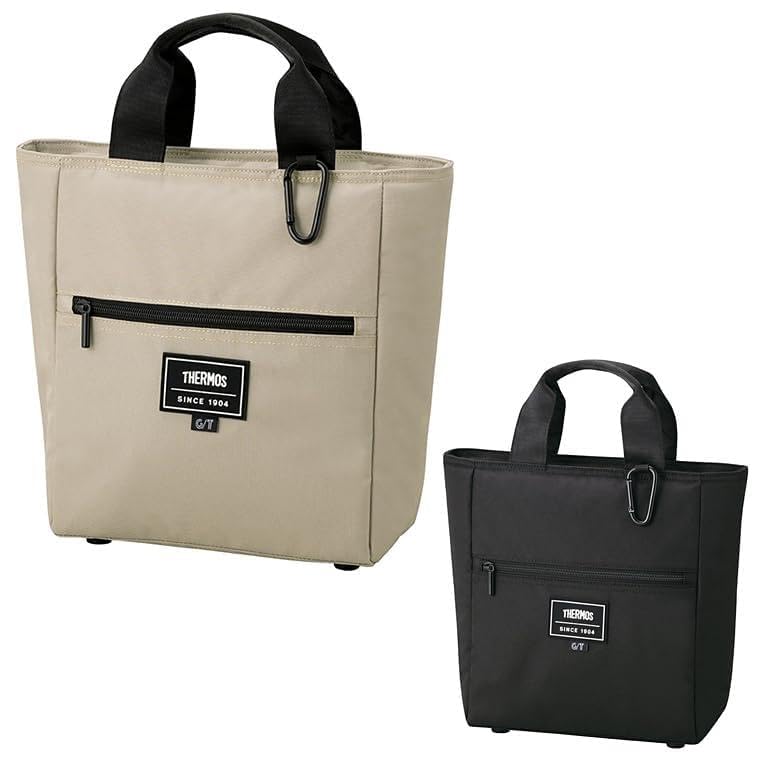 THERMOS Authentic Insulated Round Tote Bag, Approx. 5.8L, 2025 RFJ-001, Black (BK)