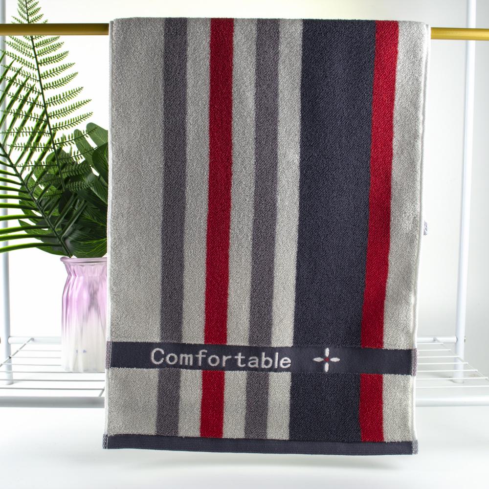 Soft Absorbent Xinjiang Cotton Striped Face Towels - Thickened for Extra Comfort 75x35 cm