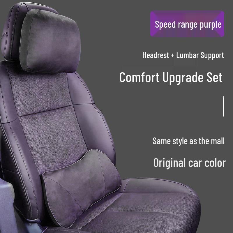 

LAFA5 Car Neck & Lumbar Support Pillow - Soft, Protective Cushion for Headrest