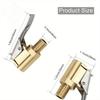 Mandrino ad aria per pneumatici auto Ottone automobilistico 8 mm Connettore a clip adattatore per valvola pompa di gonfiaggio Per gonfiaggio Connettore a clip a testa a cambio rapido
