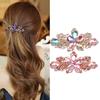 Women Girls Fashion Shiny Rhinestone Flower Barrette Hair Clip Clamp Hairpin