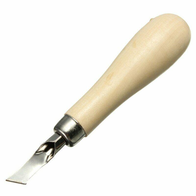 Carving Tool Set Wood Handle Cutting Kit for Printing Blocks Rubber Stamps Art Craft Supplies