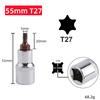 1pc for Head Screwdriver Bit with 12 7mm 1/2 inch Socket Drive Compatible with Bit Sockets for T20 through T70 Sizes