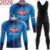 2026 Alpecin Deceuninck Ensemble Maillot de Cyclisme France Tour Vêtements de Cyclisme Homme Automne Hiver Veste Vélo de Route Cuissard à Bretelles Vélo