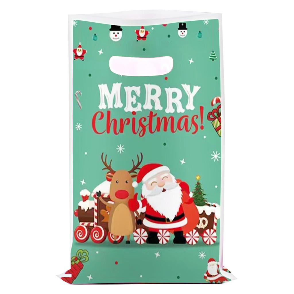 Cartoon Christmas Pearlescent Gift Bag for Kids' Party Favors
