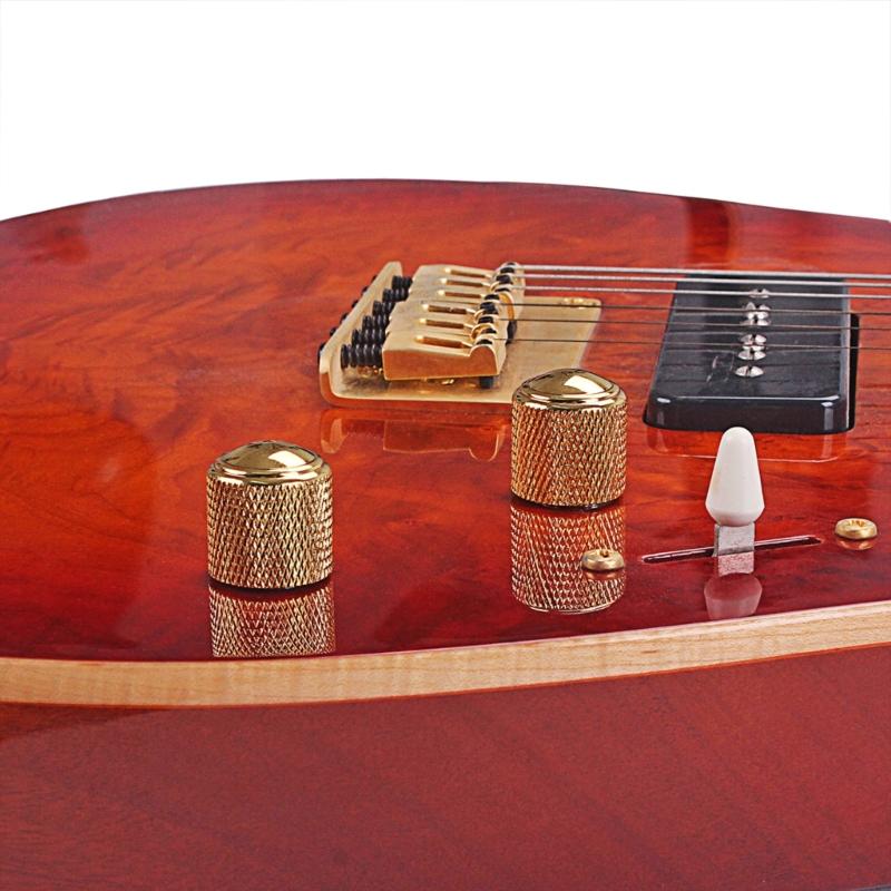 3 Pcs Metal Volume Tone Control Knobs Electric Guitar Bass Knobs Potentiometer Cap Instrument Accessories Easy to Use