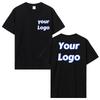 Customized Print T Shirt Men Women Custom Cotton Tops Tees DIY Your Like Photo Or Logo Cotton T-shirt Personalized Men Clothing
