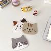 Cat Cute Coaster PVC Tea Coaster Cartoon Silicone Coaster Thermal Insulation Pad Anti-Slip Anti-Scalding Pad Bowl Pad Place Mat