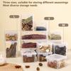 Spices Storage Box Sealed Dust-Proof Transparent Kitchen Food Storage Containers Home Supplies
