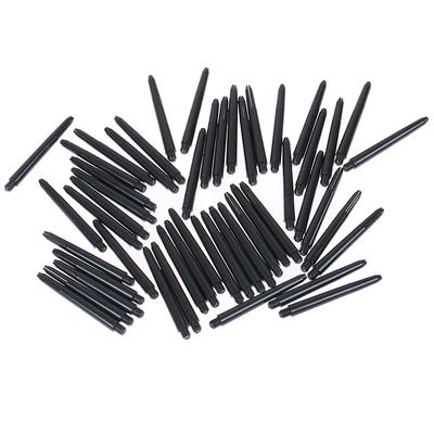 50 Peças 48Mm Hastes de Dardos de Nylon Rosca 2Ba Haste de Dardos+Anel de Proteção