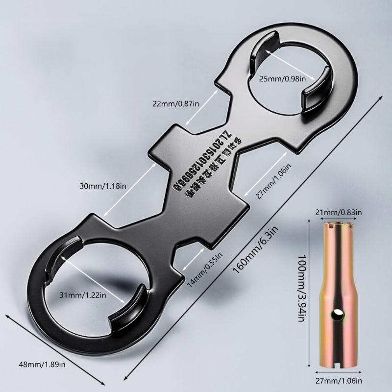 Faucet Valves Cores Replacement Wrench Multi Size Hand Tool for Kitchen and Bathroom Faucet Bubbler Wrench Repair Tool