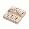 54 Slots Wooden Nail Drill Bit Storage Holder With Handle Multifunction Nail Salon Grinding Head Display Stand Accessories