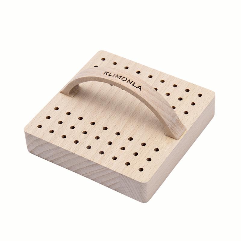 54 Slots Wooden Nail Drill Bit Storage Holder With Handle Multifunction Nail Salon Grinding Head Display Stand Accessories