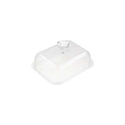 Rectangular Clear Butter Dish Acrylic Butter Keeper Tray Practical Butter Dish Container  Household