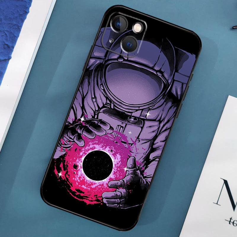 Planet Astronaut Hülle Für iPhone 15 14 13 12 11 Pro Max X XS Max XR 7 8 Plus SE 2020 2022 Bumper Hülle