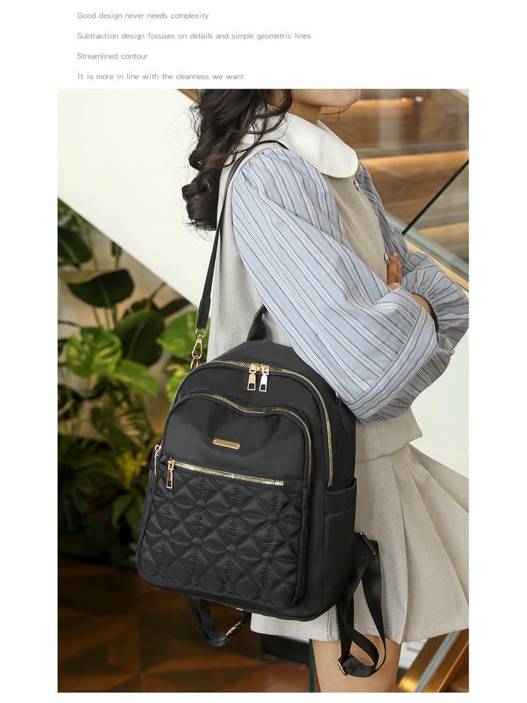 2025 Women's Versatile Oxford Cloth Backpack: Durable, Fashionable, Large Capacity for Travel or School