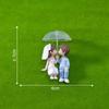 Mini Kussendes Paar Figur Liebende mit Regenschirm Süße Tortenaufsatz Dekoration Ideal für Valentinstag Hochzeit Party Tischmitte