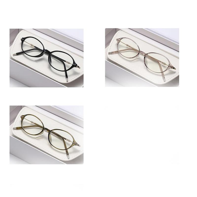 Xiaomi Oval Photochromic Anti-Blue Light Myopia Glasses for Men Women, Indoor Outdoor Transition Prescription Lenses