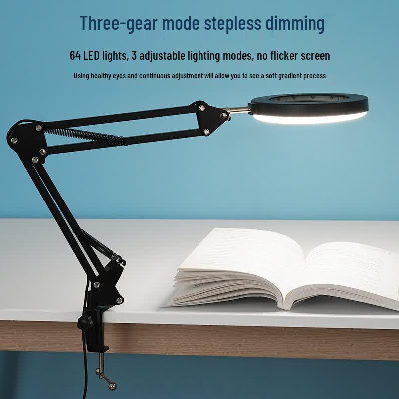 Chiweng Desk Clamp LED Magnifier Lamp