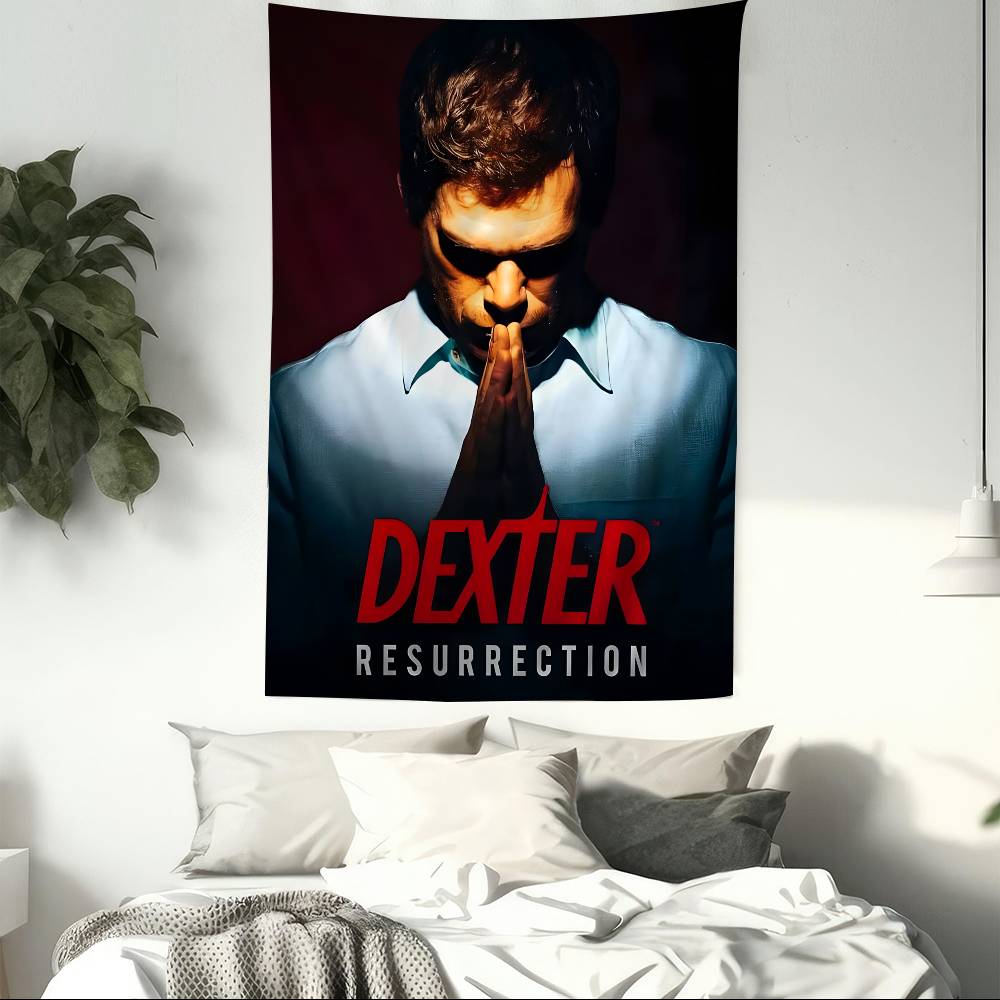 DDexter Michael CHall Classic TV Cartoon Tapestry Bohemian Wall Tapestries Mandala Home Decor