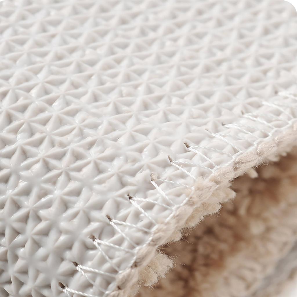 Ultrafine Fiber Absorbent Doormat Comfortable Semi Circle Solid Color Mat
