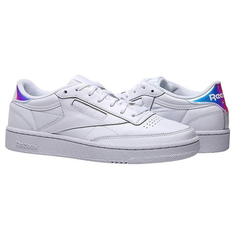 Reebok Club C 85 MU Iridescent Hologram Unisex Sneakers White DV5182
