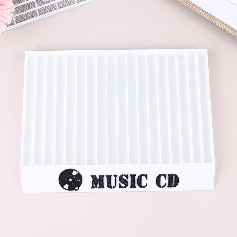 Cd Shaped Disc Storage Rack 18 Compartments Desktop Organizer Simple Minimal Custom Cd Dvd Holder