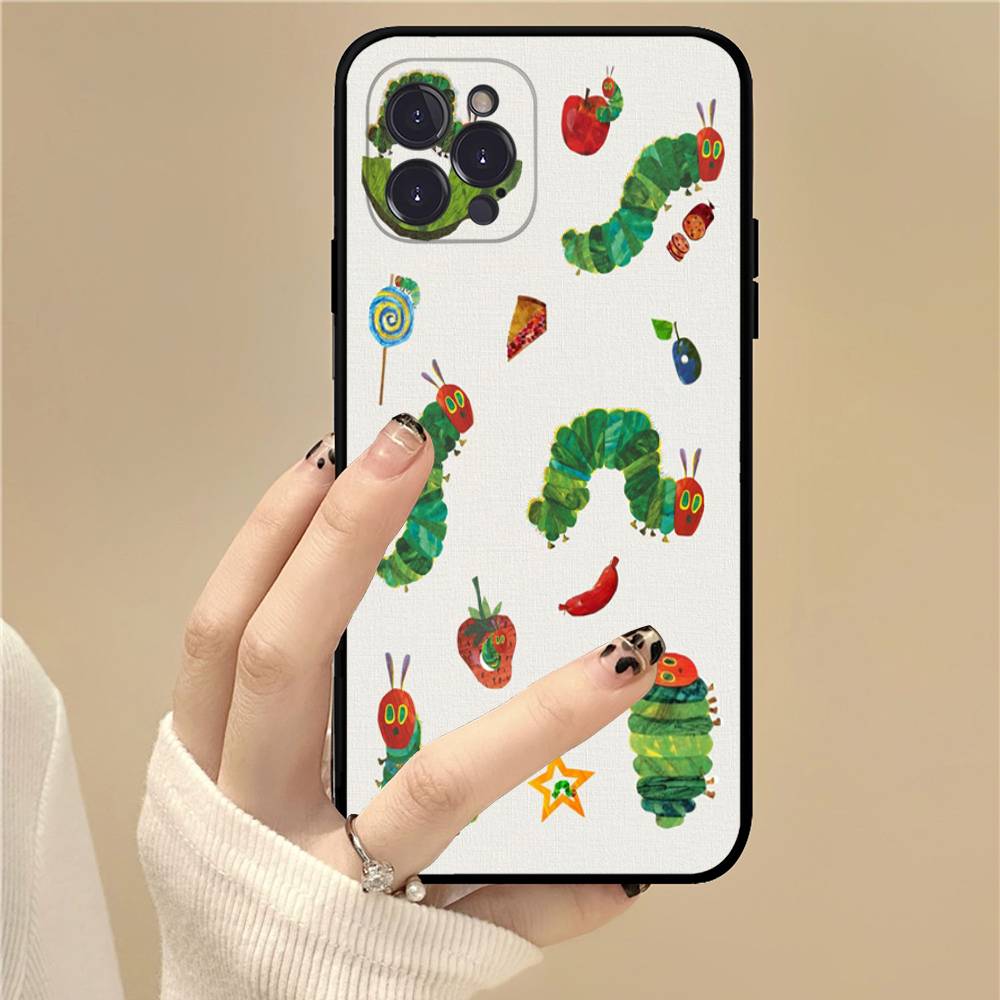 

Чехол для телефона Очень голодная гусеница для IPhone 17 16 14 15 13 12 11 Pro Max Plus Силиконовый Мягкий Чехол iPhone 12pro max