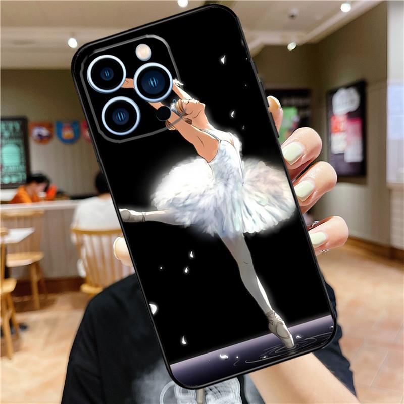 Ballet Ballerina Dancer Case For iPhone 17 16 15 13 12 11 14 Pro Max Mini Plus 16e 17 Air Bumper Cover Accessories