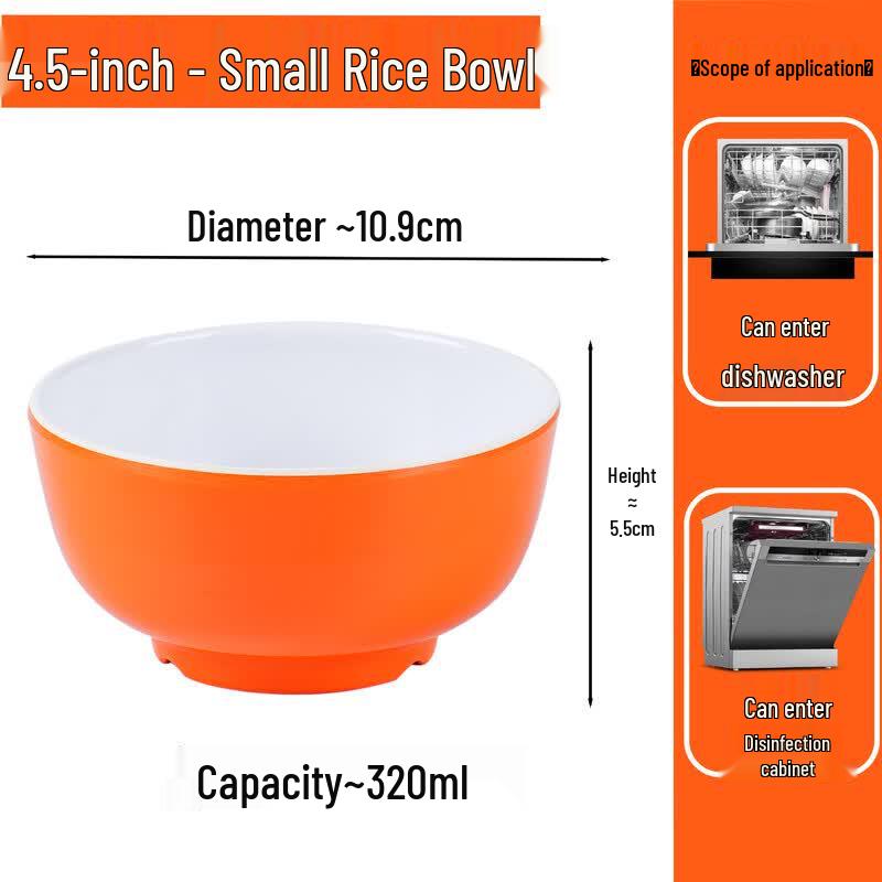 Melamine Hot Pot Serving Plates & Bowls 5 pcs