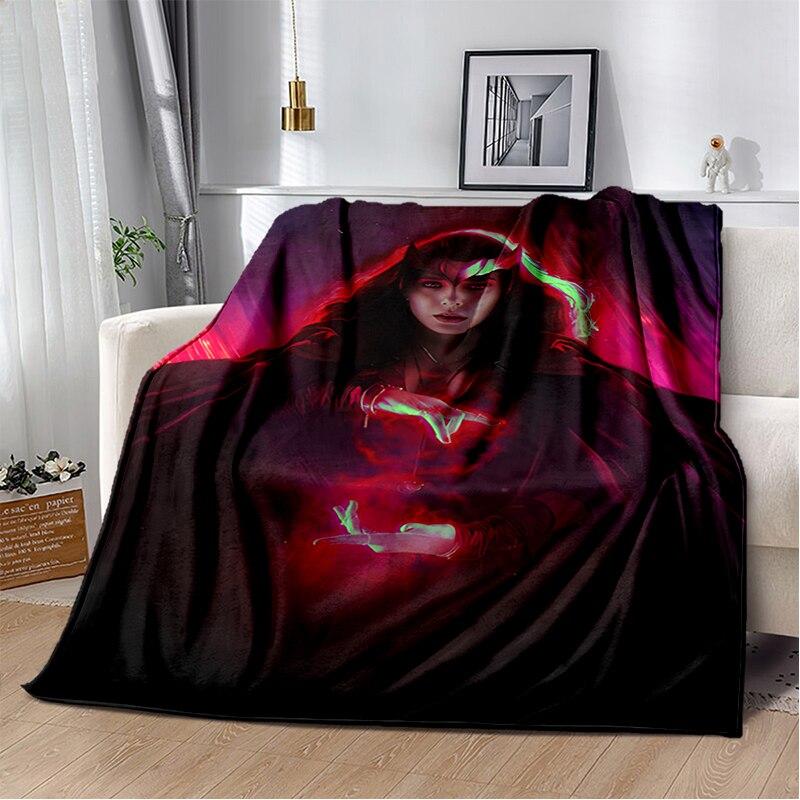 Scarlet Witch blanket sofa bed Plush blanket animation custom blanket  flannel warm soft plush Halloween thin blanket
