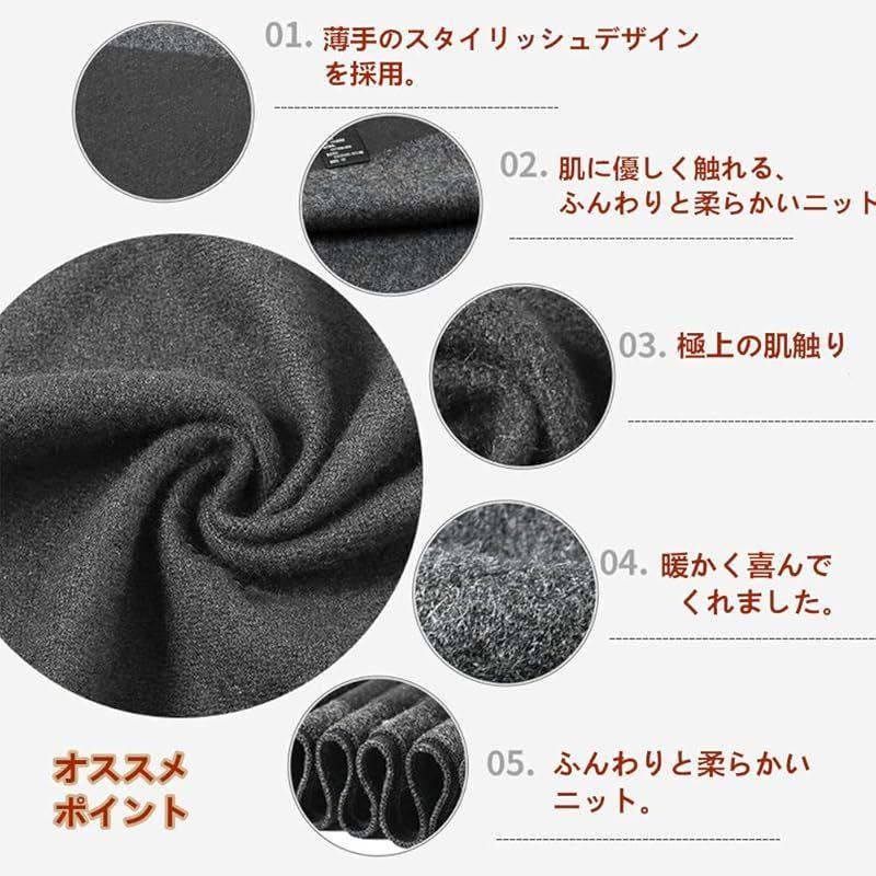 Used [NEW] [FQZMQBQ] Men's Cashmere Scarf, Large Stole, Black, Gray, Thin, Cold Protection, Warm, Stylish, Popular, Compact, Wool, Commuting,