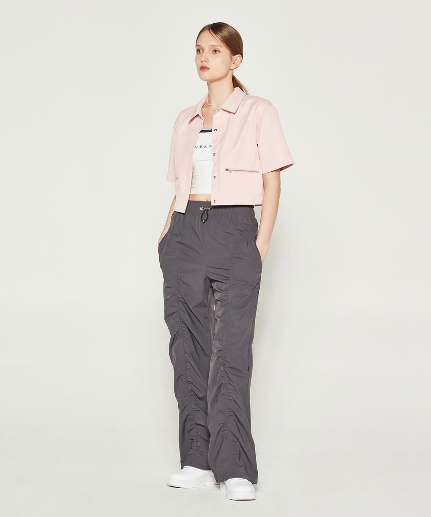 DAVE&DAZE Woven Shirred Pants Gray