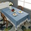 Florals Pattern Tablecloth Waterproofs Materials Quick Cleaning Solution For Kitchen Dining Room