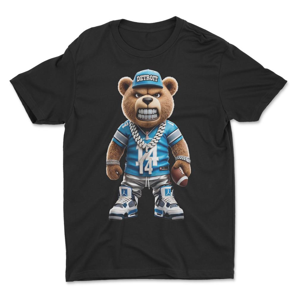 Detroit T-Shirt , Hip Hop Bear T-Shirt Unisex T-Shirt XXL
