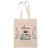 Tote Bag - PLANETEE - Anne the Most Beautiful - Jute - Printed In France - Strong Handles
