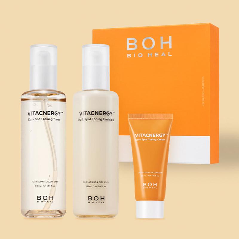 BIOHEAL BOH Vita Synergy Набор для ухода за кожей против пигментных пятен и для выравнивания тона (Тонер 150мл + Эмульсия 150мл + Крем 30мл)