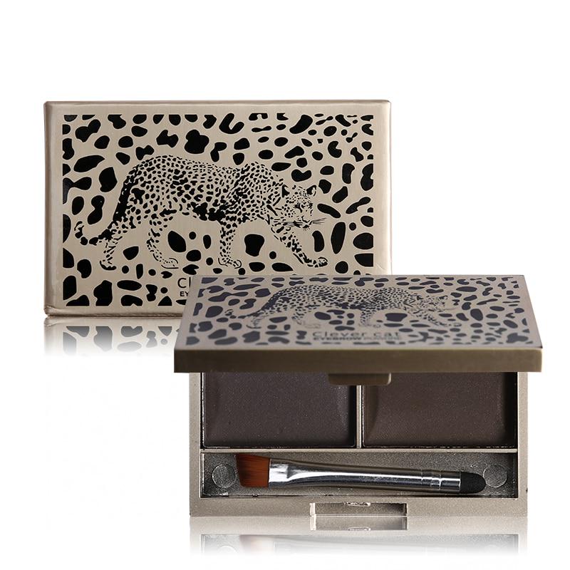 Eyebrow Powder Makeup Waterproof Natural Eyebrow Enhancers Shadow Cosmetic Kit with Brush Mirror