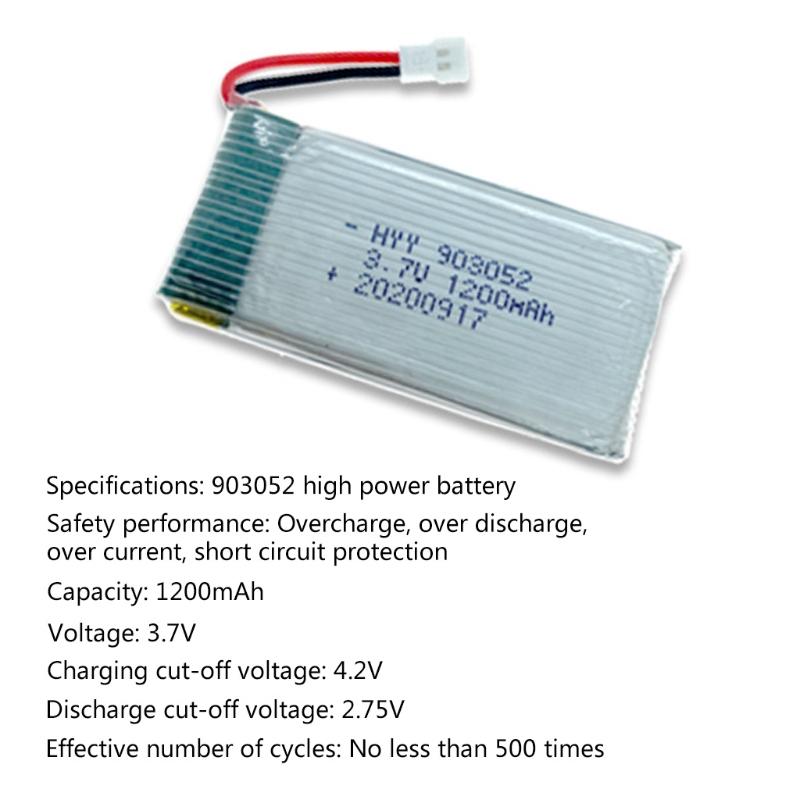 903052 Rechargeable Battery for  X5 X5C X5sw Quadcopter Drone Accessories Replacement Parts Over Charge for Protection