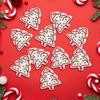 10 Pieces Christmas Tree Buttons Decoration Pin Ornament 2D Acrylic Christmas Craft Buttons DIY Hats Socks Decoration Buttons