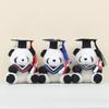 Cartoon Doctor Animal Panda Pendant Graduation Gift Plush Toy Panda Doll Gift