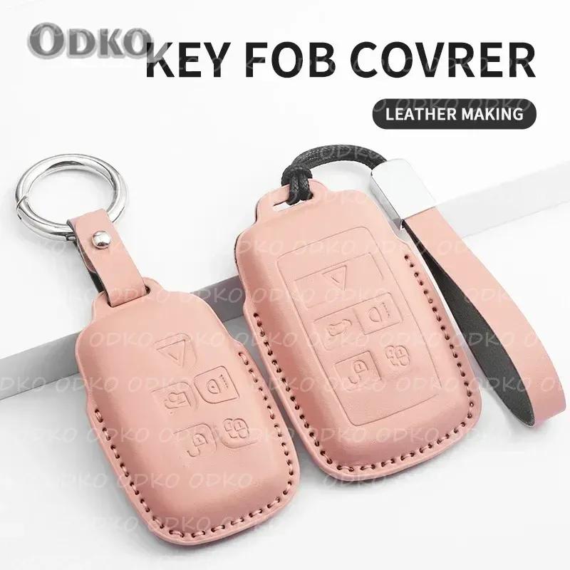 Car Key Cover For Jaguar Xe Xf Xj F Pace    Pu Car Key Protector Cover Accessories