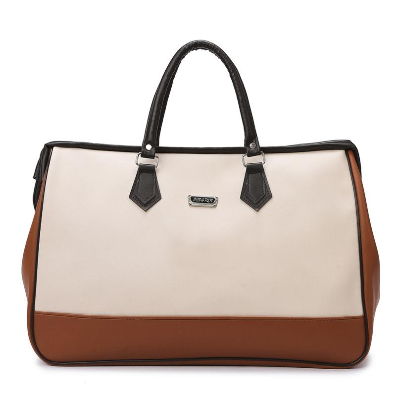 Women's business trip storage bag large-capacity splicing large-capacity hand luggage bag simple Korean version underarm fitness bag