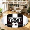 Round Rug Custom NameWest Bromwich Albion FC Pattern Non Slip Carpet Home Floor Decor