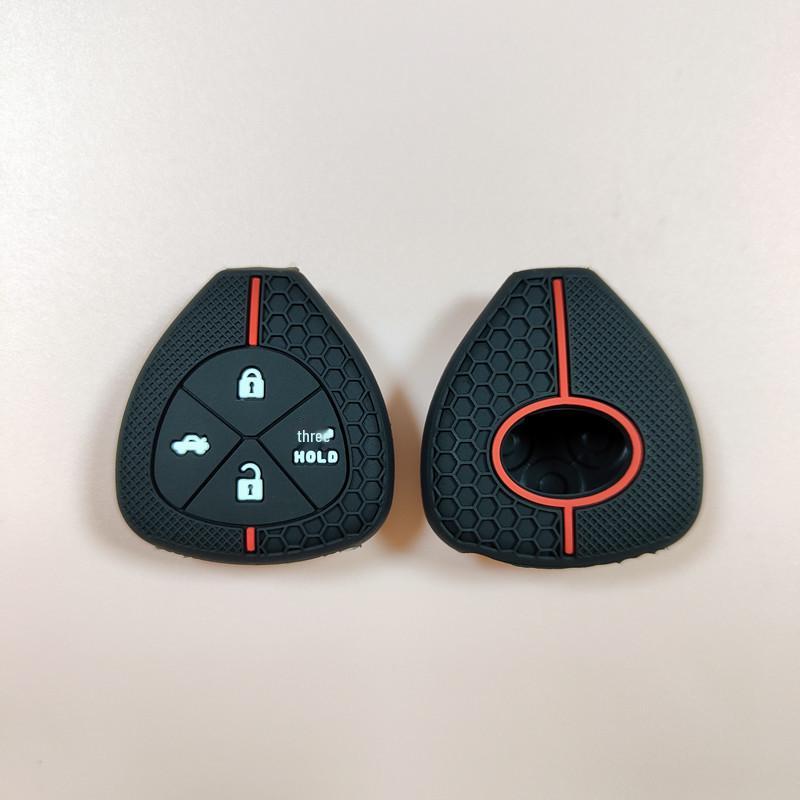 Wabenförmige Silikon-Schlüsselhülle für Toyota Camry, Highlander, RAV4, Corolla, Reiz, Vios