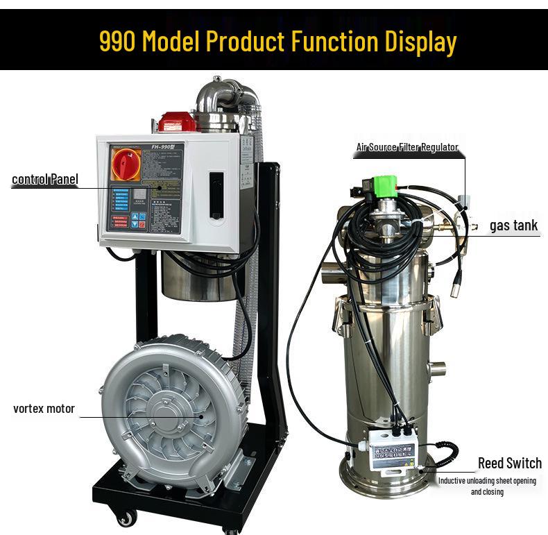 300G Automatic Plastic Pellet Vacuum Feeder Machine (Tax Excluded)