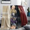 1PC Onepunch Man Patterned Flannel Blanket Suitable For All Seasons For Home Decor Warmth And Comfort Gifts Holiday Present