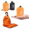 Orange Insulated Multi-functional Survival Sleeping Bag: Thick, Warm, and Outdoor-Ready First Aid Essential